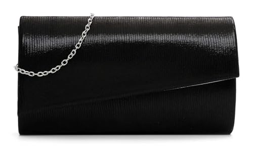 Tamaris Abendtasche Amalia Clutch Black - Metallic schwarz von Tamaris