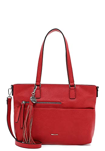 Tamaris Shopper TAS Adele 30476 Damen Handtaschen Uni red 600 von Tamaris