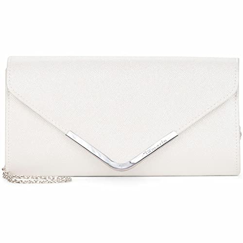 Tamaris Clutch TAS Amalia 30453 Damen Handtaschen Uni white 300 von Tamaris