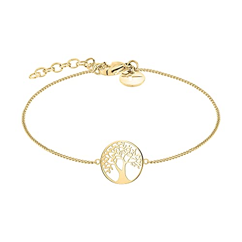 Tamaris Schmuck Tree of Life Collection, Halskette, Ohrringe (Ohrstecker & Creolen) & Armband aus Edelstahl mit Lebensbaum-Motiv. Talisman Geschenkidee von Tamaris
