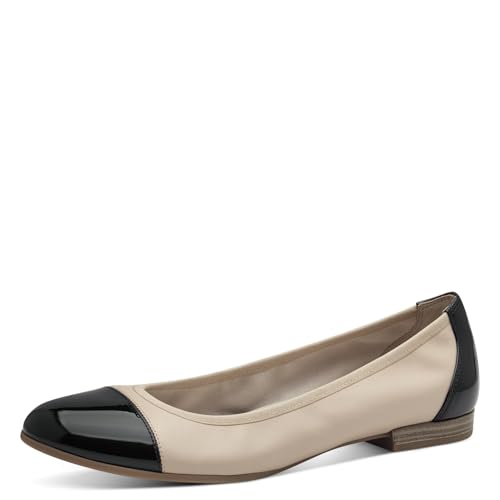 Tamaris Damen Klassische Ballerinas, Frauen Flats,TOUCHit-Fußbett,Slip-ons,klassisch elegant,Ballerinen,Pumps,Halbschuhe,Nude Comb,36 EU von Tamaris