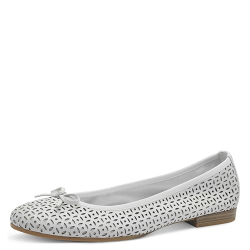 Tamaris Ballerina Damen Elegant weiß,EU 42 von Tamaris
