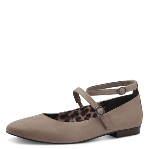 Tamaris Ballerina Damen Vegan Elegant beige,EU 36 von Tamaris