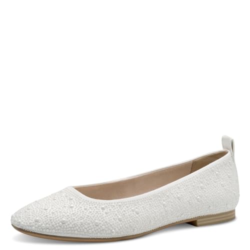 Tamaris Ballerina Damen Vegan Elegant weiß,EU 38 Tamaris Ballerina Damen Vegan Elegant weiß,EU 38 von Tamaris