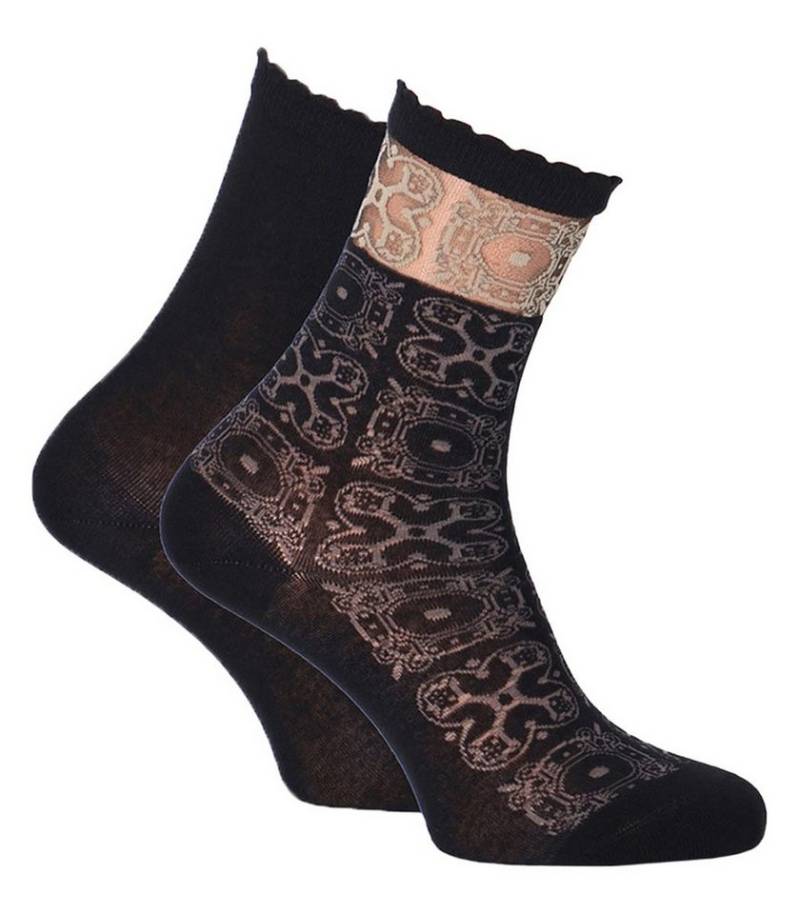 Tamaris Basicsocken mit halbtransparenter Gestaltung (Set, 1-Paar, 2er-Pack) aus hautfreundlicher Baumwolle von Tamaris