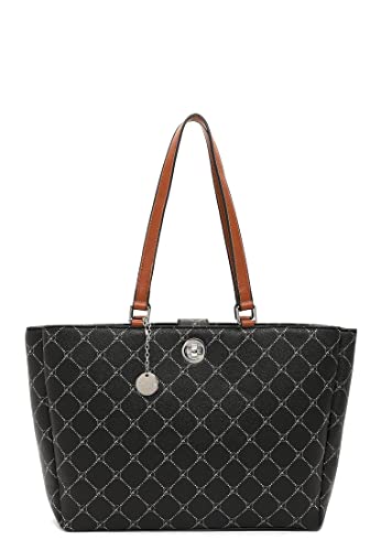 Tamaris Businesstasche Anastasia Lock 31724 Damen Handtaschen Print black 100 von Tamaris