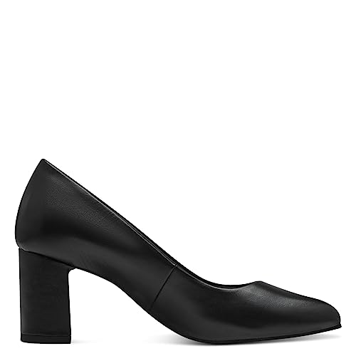Tamaris COMFORT Damen Pumps aus Leder Spitz Comfort Fit, Schwarz (Black), 38 EU von Tamaris