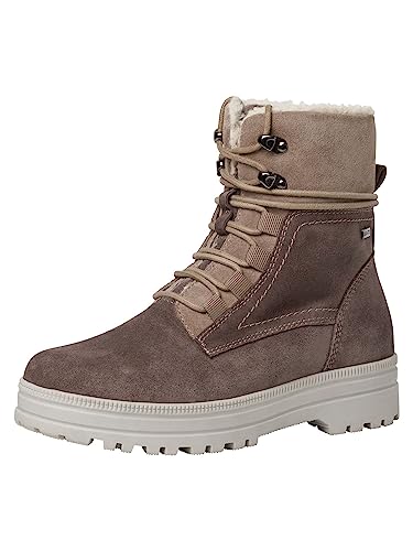 Tamaris COMFORT Damen Stiefeletten zum Schnüren Warm Gefüttert Plateau Comfort Fit, Grau (Anthracite), 36 EU von Tamaris