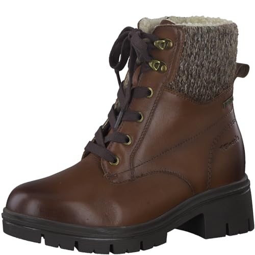 Tamaris COMFORT Damen Stiefeletten zum Schnüren Warm Gefüttert Kleiner Absatz Comfort Fit, Braun (Chestnut), 38 EU Tamaris COMFORT Damen Stiefeletten zum Schnüren Warm Gefüttert Kleiner Absatz Comfort Fit, Braun (Chestnut), 38 EU von Tamaris