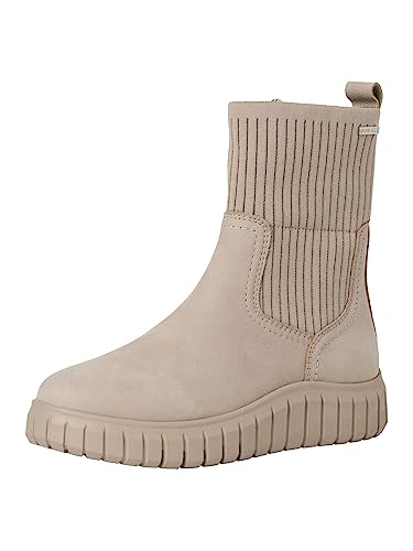 Tamaris COMFORT Damen Winterstiefel ohne Absatz mit Reißverschluss Gefüttert, Beige (Lt Grey), 38 EU von Tamaris