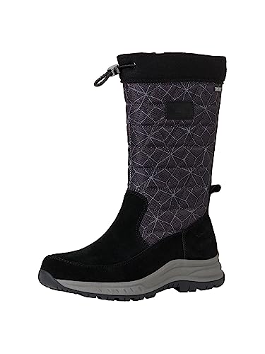 Tamaris COMFORT Damen Winterstiefel ohne Absatz Warm Gefüttert mit Reißverschluss Comfort Fit, Schwarz (Black), 39 EU von Tamaris