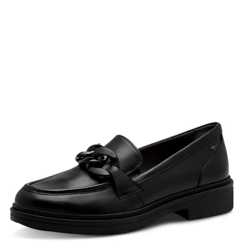 Tamaris Comfort Damen Slipper aus Leder Elegant, Schwarz (Black Nappa), 40 EU von Tamaris