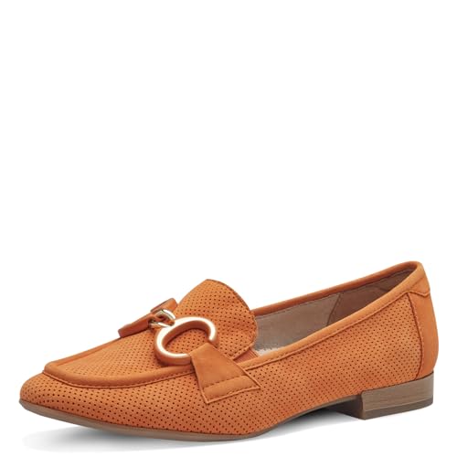 Tamaris COMFORT Damen Slipper aus Leder mit Blockabsatz, Orange (Orange), 37 EU von Tamaris