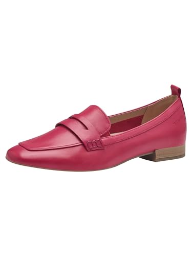 Tamaris COMFORT Damen Slipper aus Leder mit Blockabsatz, Rosa (Fuxia), 38 EU von Tamaris