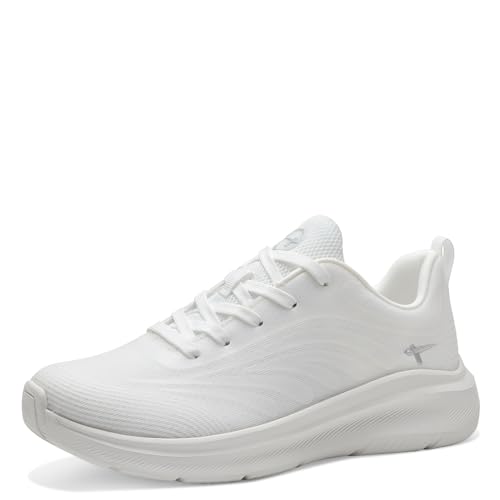 Tamaris Comfort Damen Sneaker flach Sportlich Vegan, Weiß (Offwhite), 38 EU von Tamaris