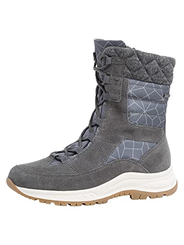 Tamaris COMFORT Damen Stiefeletten zum Schnüren Gefüttert Plateau mit Reißverschluss Comfort Fit, Braun (Taupe 1), 40 EU von Tamaris