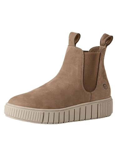 Tamaris Damen Stiefel Leder beige 37 von Tamaris