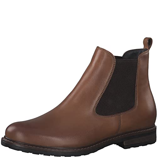 Tamaris Chelsea Boots für Damen, Stiefeletten für Damen, Braunes Nussleder, 6 UK Tamaris Chelsea Boots für Damen, Stiefeletten für Damen, Braunes Nussleder, 6 UK von Tamaris