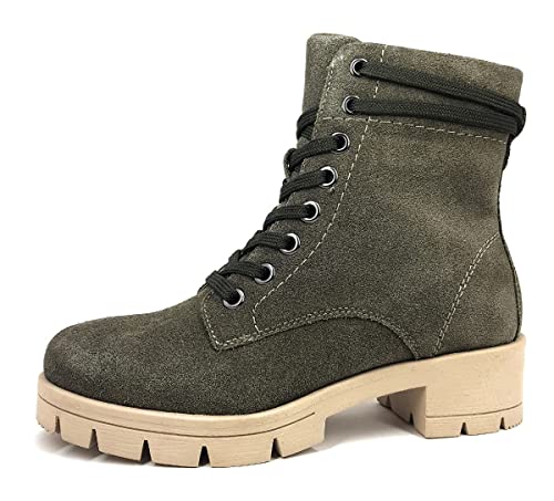 Tamaris Comfort Damen 8-8-85212-29-707 Stiefelette, Khaki, 36 EU Weit von Tamaris