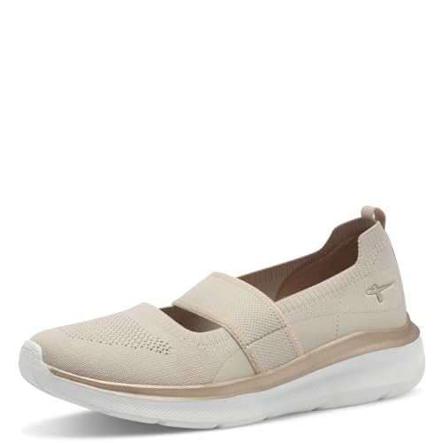 Tamaris Comfort Damen Ballerinas Elastisch Vegan, Beige (Beige), 37 EU von Tamaris