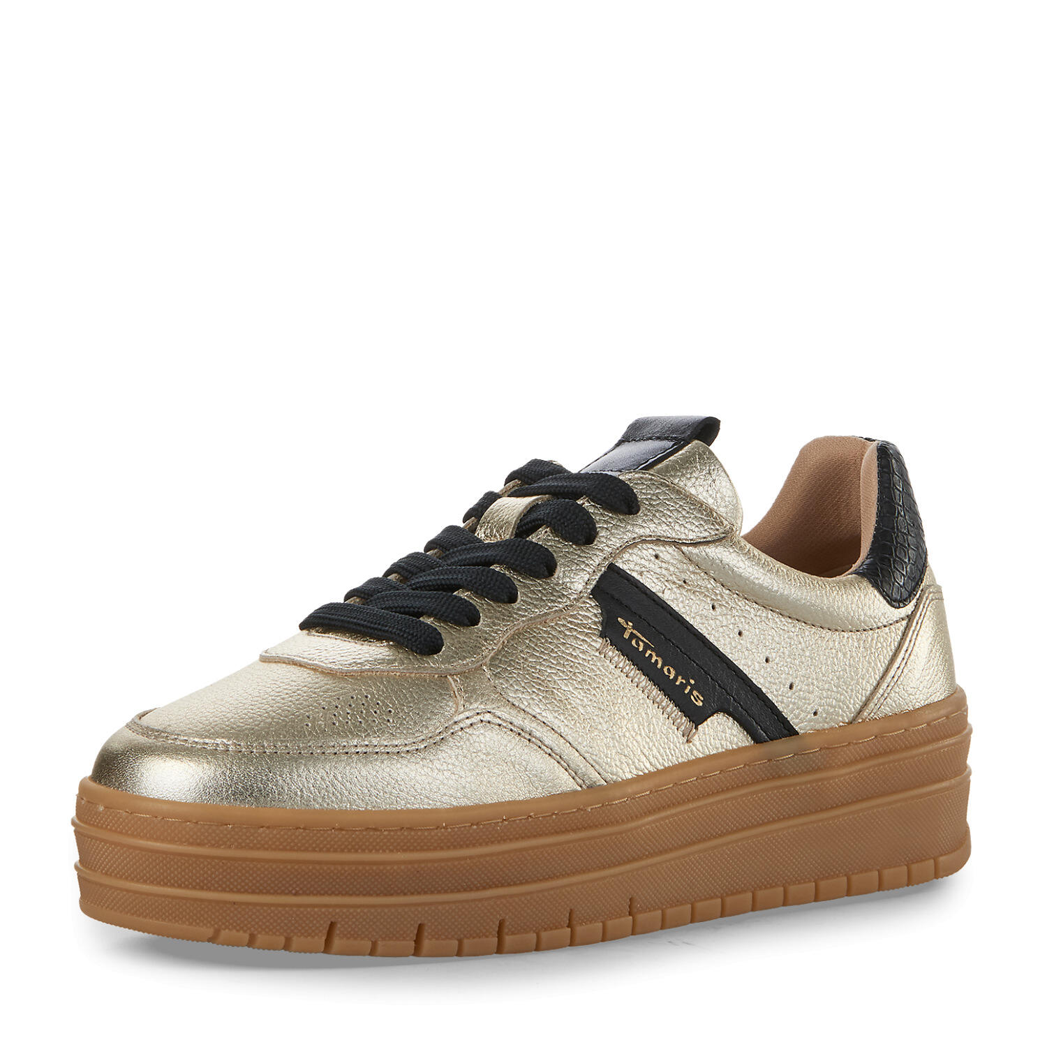 Tamaris - Da.-Schnürer light gold comb - Gr. - 40 von Tamaris