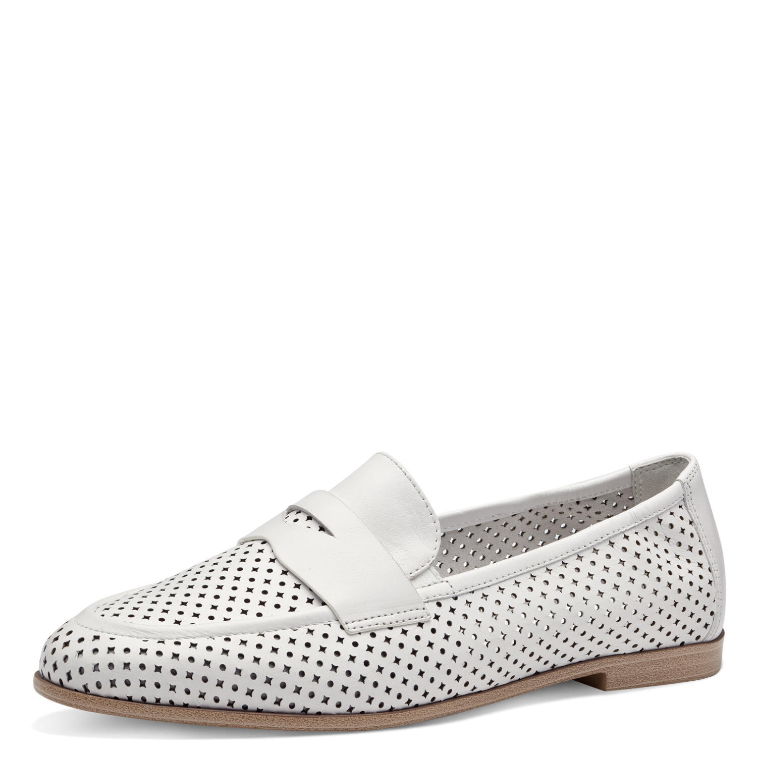 Tamaris - Da.-Slipper white struct. - Gr. - 37 von Tamaris
