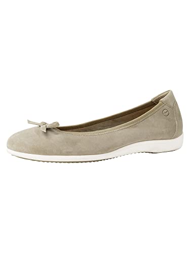 Tamaris Damen Klassische Ballerinas, Frauen Flats,Wechselfußbett,Ballet-Flats,Ausgehschuhe,Abendschuhe,Slip-ons,klassisch elegant,SAGE,39 EU von Tamaris