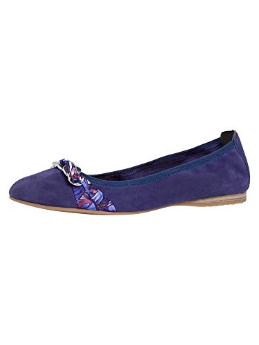 Tamaris Damen 1-1-22104-24 Geschlossene Ballerinas, Blau (Cobalt 815) von Tamaris