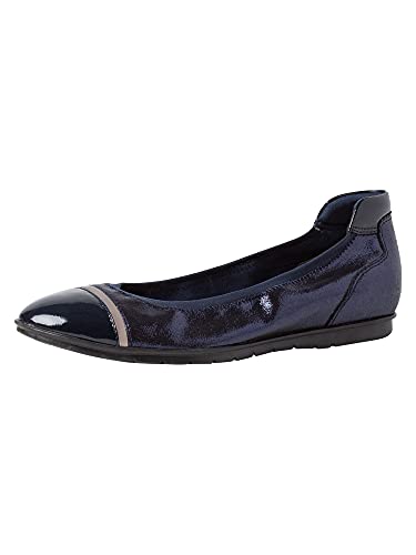 Tamaris Damen 1-1-22109-26 Geschlossene Ballerinas, Ballerinas, Ballet, Blau Comb, 37 EU von Tamaris