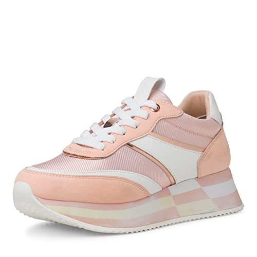 Tamaris Damen 1-1-23751-28 Sneaker, Peach Comb, 38 EU von Tamaris