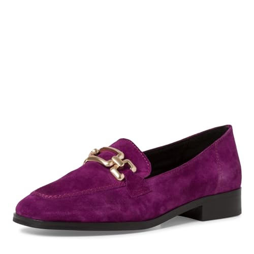 Tamaris Damen Slipper Leder Blockabsatz; PURPLE/lila; 40 EU von Tamaris