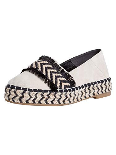 Tamaris 1-1-24706-24 Leder, Damen Espadrilles, Beige (Ivory 418), 40 EU (6.5 UK) von Tamaris