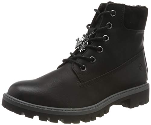 Tamaris Damen 1-1-25283-23 Combat Boots, Schwarz (Black 1), 38 EU von Tamaris