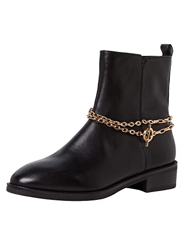 Tamaris Damen 1-1-25371-27 Stiefelette, Black/Gold, 37 EU Tamaris Damen 1-1-25371-27 Stiefelette, Black/Gold, 37 EU von Tamaris