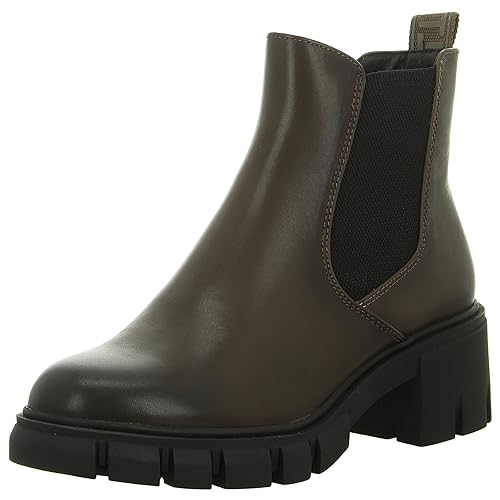 Tamaris Damen Chelsea Boots Leder; OLIVE/grün; 37 EU von Tamaris