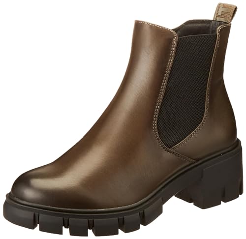 Tamaris Damen Chelsea Boots Leder; OLIVE/grün; 40 EU von Tamaris