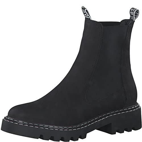 Tamaris Damen 1-1-25455-09 Stiefelette, Black Nubuc, 36 EU von Tamaris