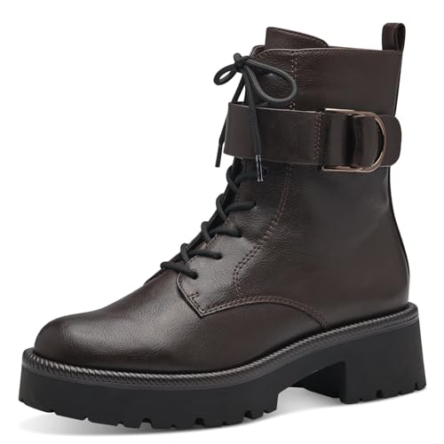 Tamaris Damen Schnürstiefel Vegan Winter gefüttert; MOCCA/braun; 36 EU von Tamaris