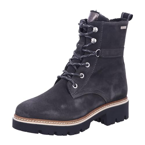 Tamaris Damen Schnürstiefel gefüttert Blockabsatz Winter; ANTHRACITE/grau; 39 EU von Tamaris
