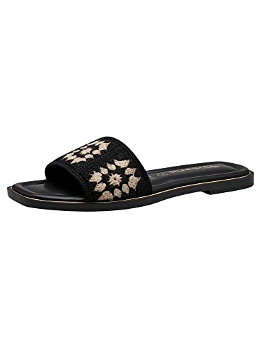 Tamaris Damen 1-1-27142-30 Slipper, Black Comb, 37 EU von Tamaris