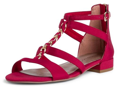 Tamaris Damen Römer-Style Sandalen Sandaletten 1-28102-24 Rot, Groesse:39 EU von Tamaris