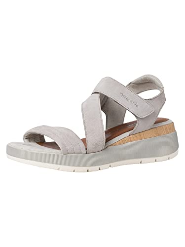 Tamaris Damen 1-1-28220-28 Sandale mit Absatz, Light Grey, 38 EU von Tamaris