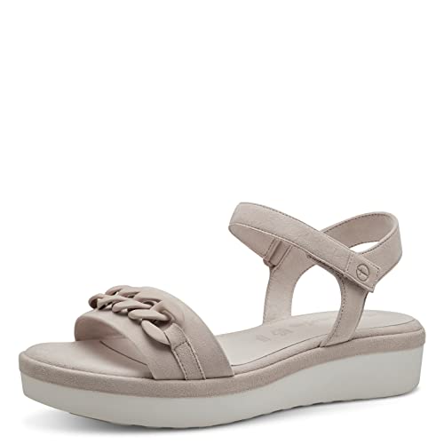 Tamaris Damen 1-1-28267-30 Flache Sandale, Nude Suede, 37 EU von Tamaris