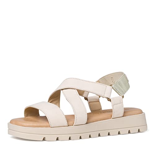 Tamaris Damen Keilsandale, Beige Nu Gold, 37 EU Tamaris Damen Keilsandale, Beige Nu Gold, 37 EU von Tamaris