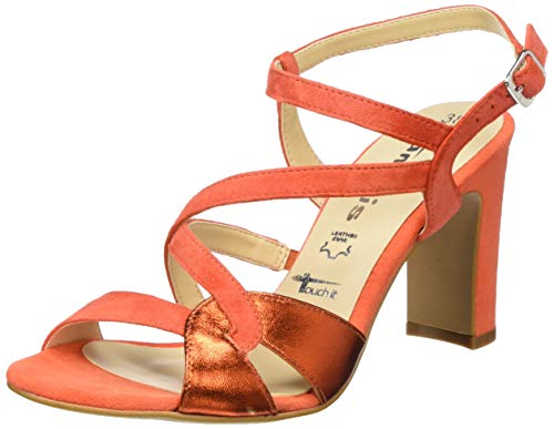 Tamaris Damen 1-1-28397-24 Riemchensandalen, Orange (Sunset/Suns.Me 622) von Tamaris