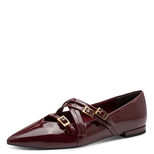 Tamaris Damen Ballerina Vegan rot 37 Tamaris Damen Ballerina Vegan rot 37 von Tamaris