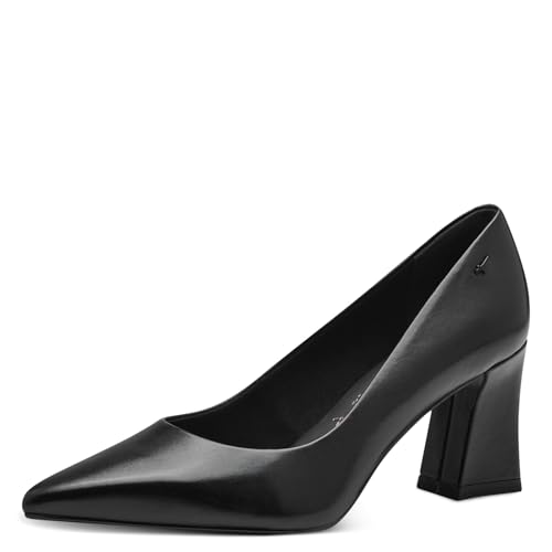 Tamaris Damen Pumps Leder Blockabsatz bequem; Black Leather, EU 37 Tamaris Damen Pumps Leder Blockabsatz bequem; Black Leather, EU 37 von Tamaris