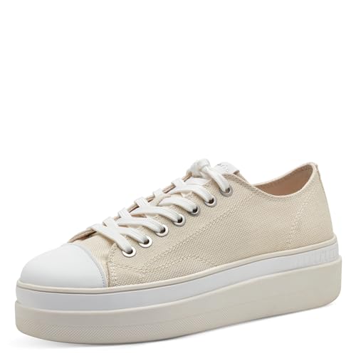 Tamaris Damen Sneaker Low Textil; IVORY/beige; 41 EU Tamaris Damen Sneaker Low Textil; IVORY/beige; 41 EU von Tamaris