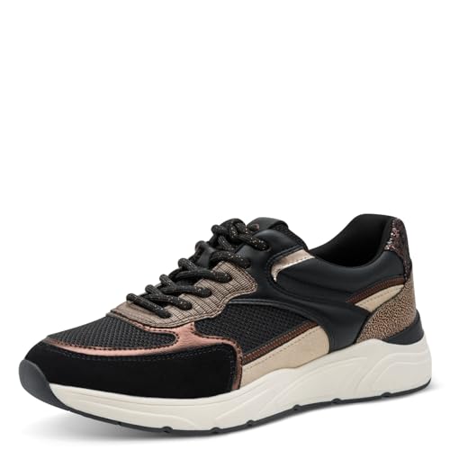 Tamaris Damen Schnürer schwarz 39 von Tamaris