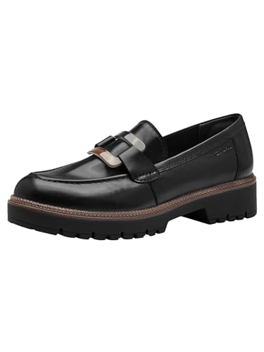 Tamaris Damen 1-24722-43 Slipper, Black Leather, 40 EU von Tamaris